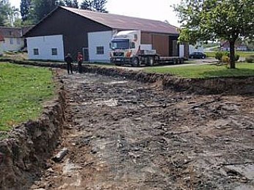 Weg auskoffern Weg auskoffern